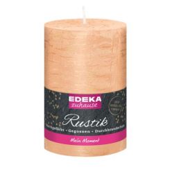 Stumpenkerze Rustik creme 13x7cm 
