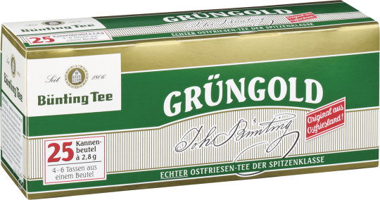 Bünting Grüngold Kannenbeutel 25 x 2.8 g 