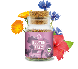 Grobes Blütensalz im Korkglas 70g 